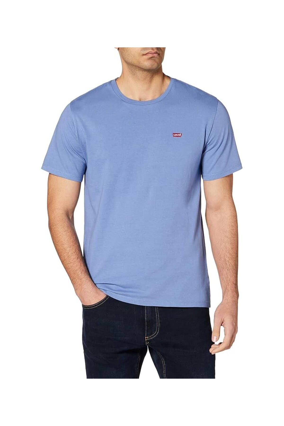 تی شرت لیوایز مردانه 100% پنبه آبی راسته Regular/رگولار بیسیک Daily/روزانه | Levi’s 56605053 TR — تصویر ۵