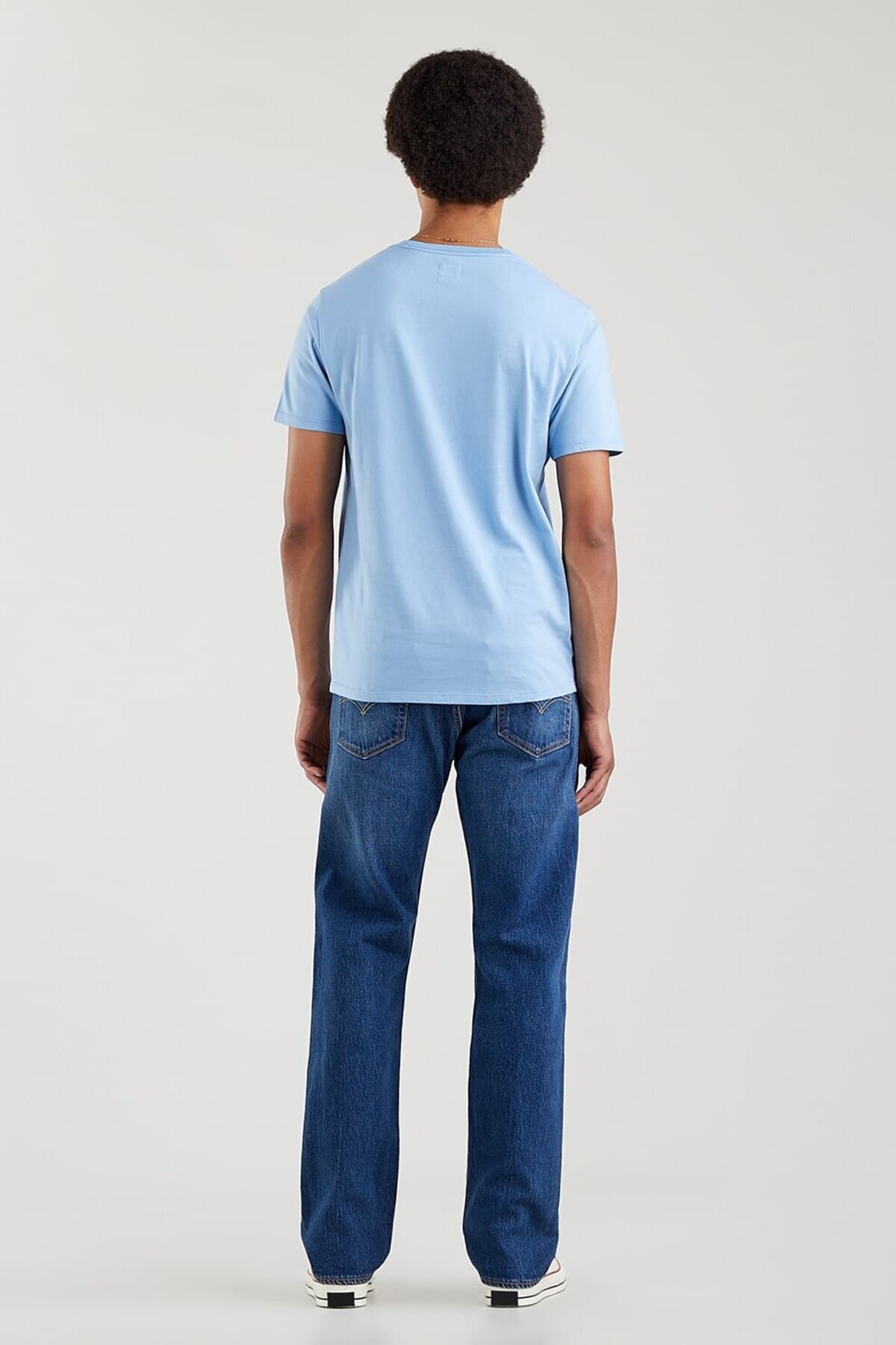 تی شرت لیوایز مردانه 100% پنبه آبی راسته Regular/رگولار بیسیک Daily/روزانه | Levi’s 56605053 TR — تصویر ۴