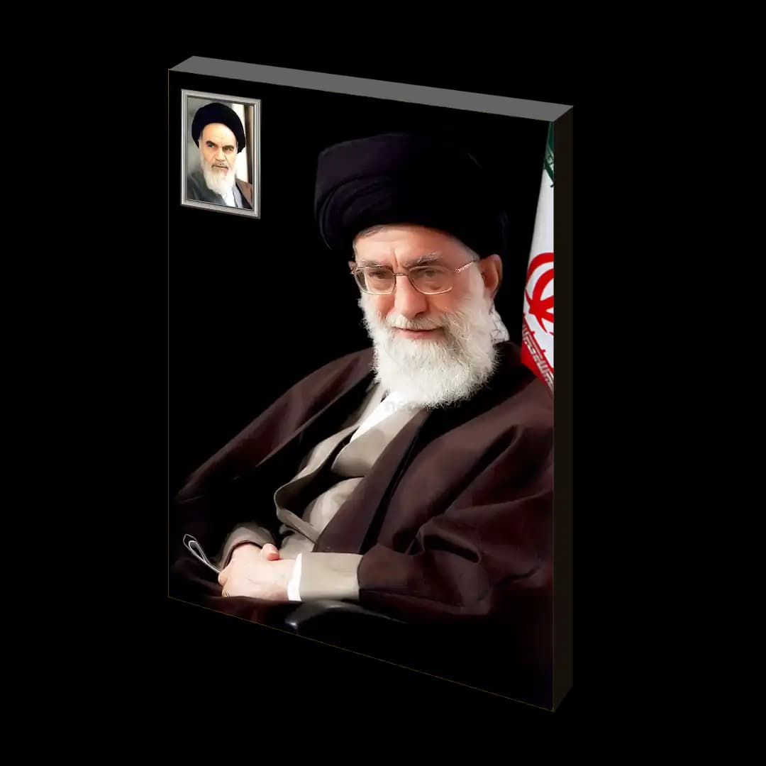 تابلو شاسی رهبر شهید و قاب عکس امام خمینی مدل 2V56