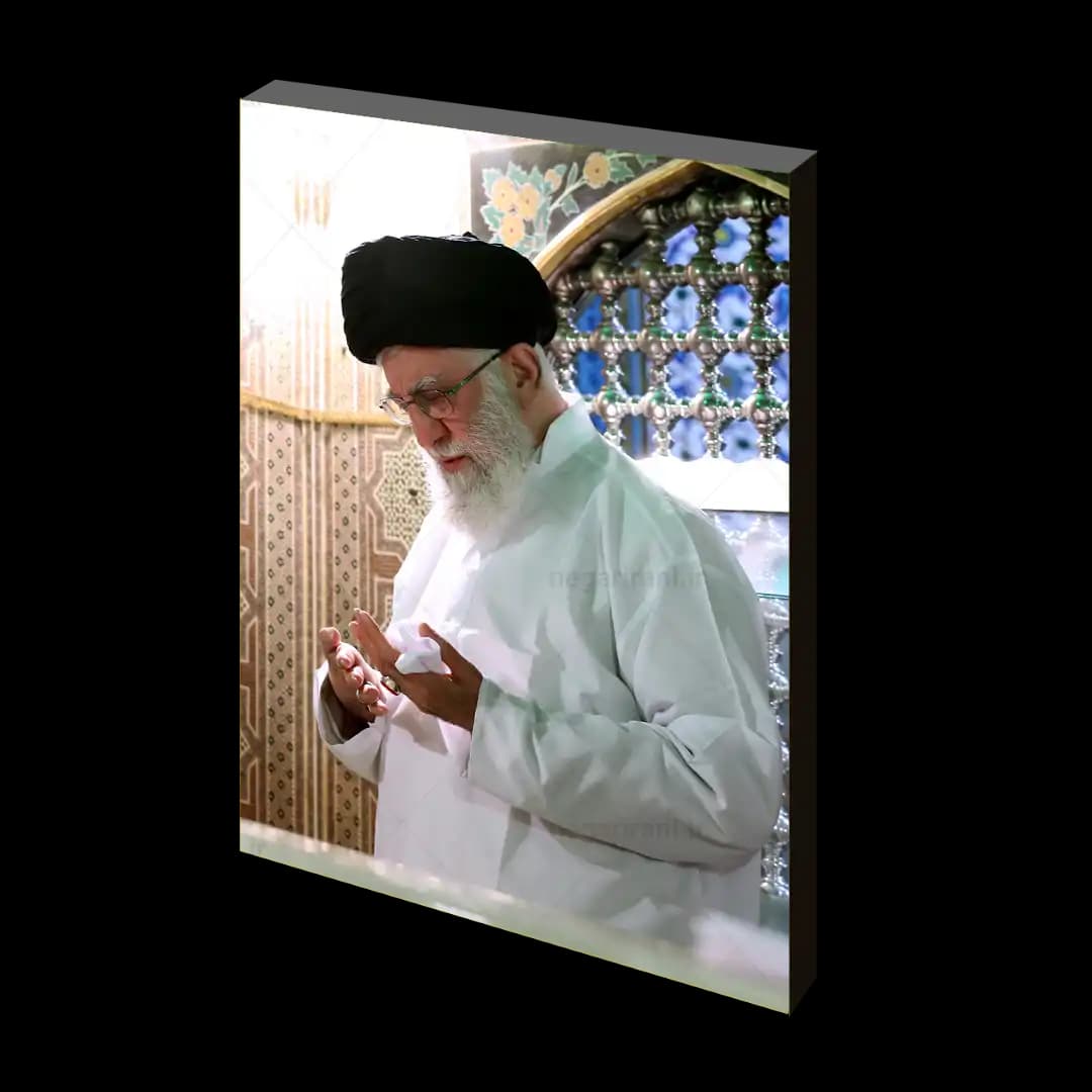 تابلو شاسی رهبر شهید و غباررویی حرم امام رضا (ع) مدل 2V19