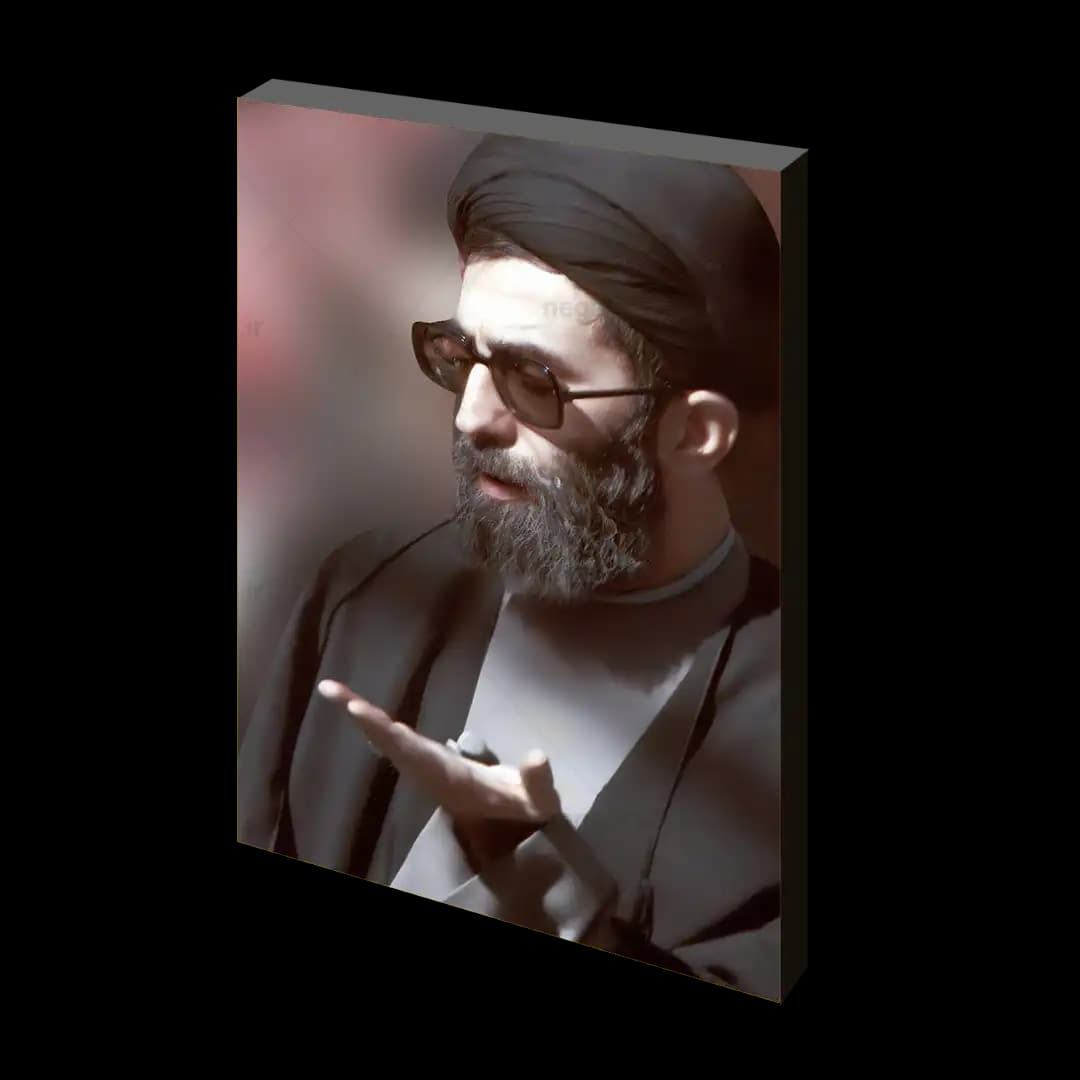 تابلو شاسی رهبر شهید در حال نماز مدل 2V4