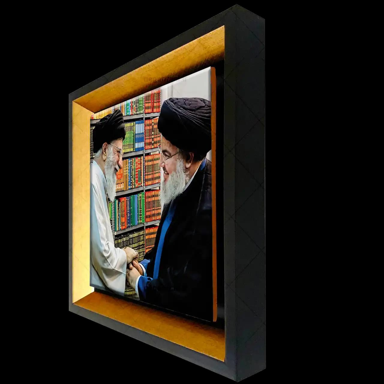 تابلو کاشی شهید نصرالله و رهبری مدل 2Z44 — تصویر ۲