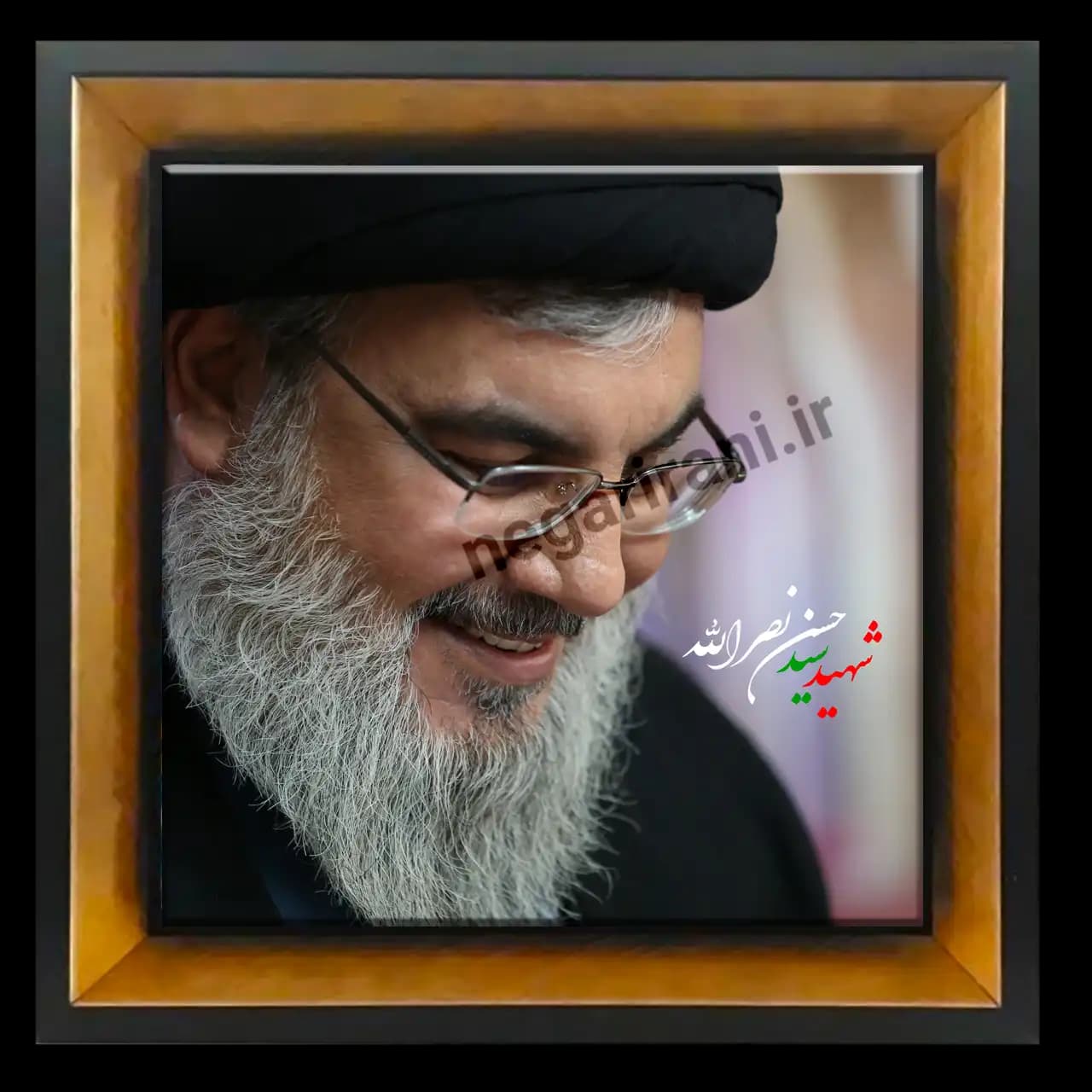 تابلو کاشی شهید نصرالله مدل 2Z41