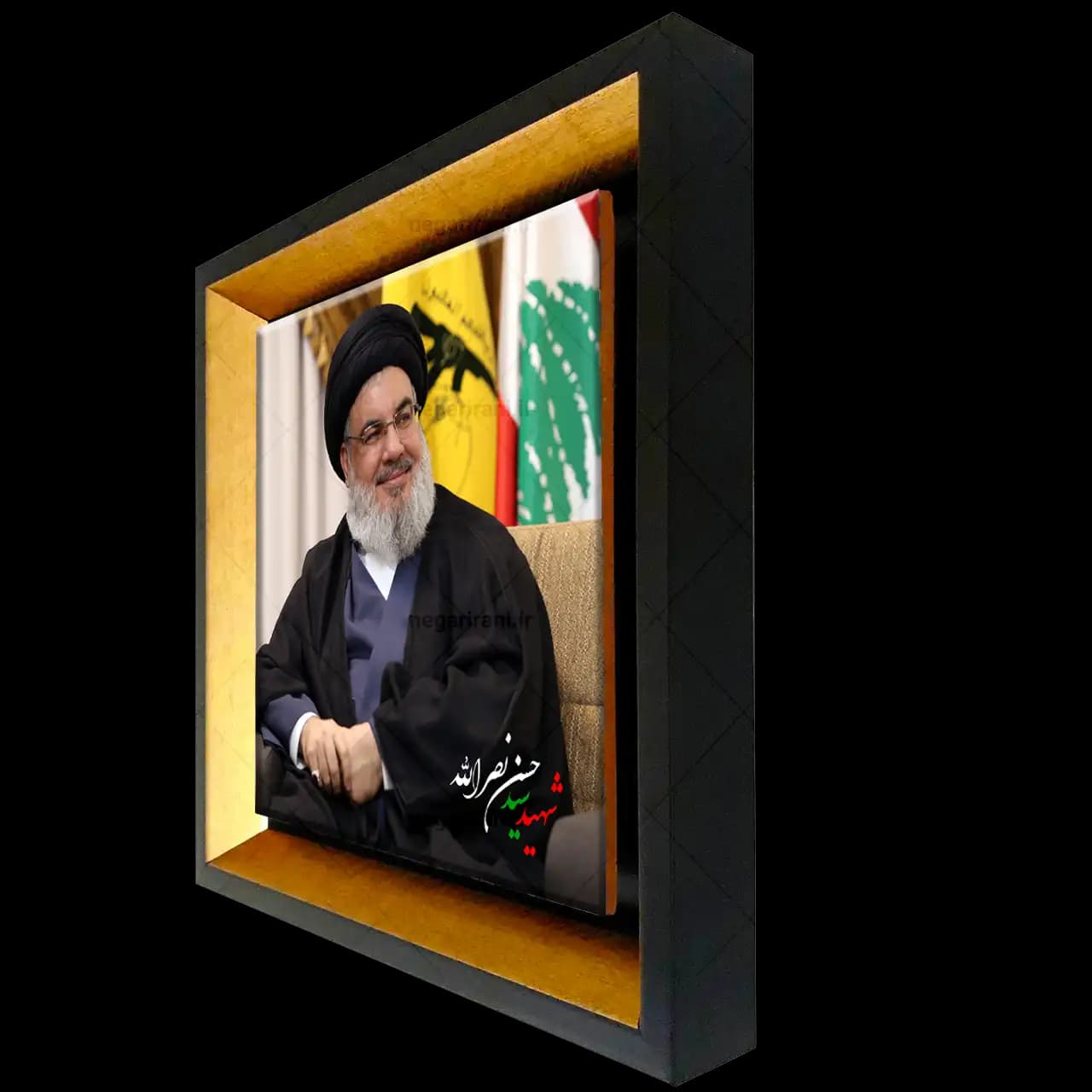 تابلو کاشی شهید سید حسن نصرالله مدل 2Z39 — تصویر ۲