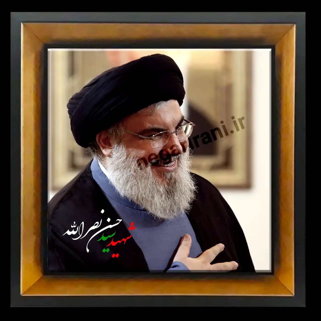 تابلو کاشی شهید نصرالله مدل 2Z36