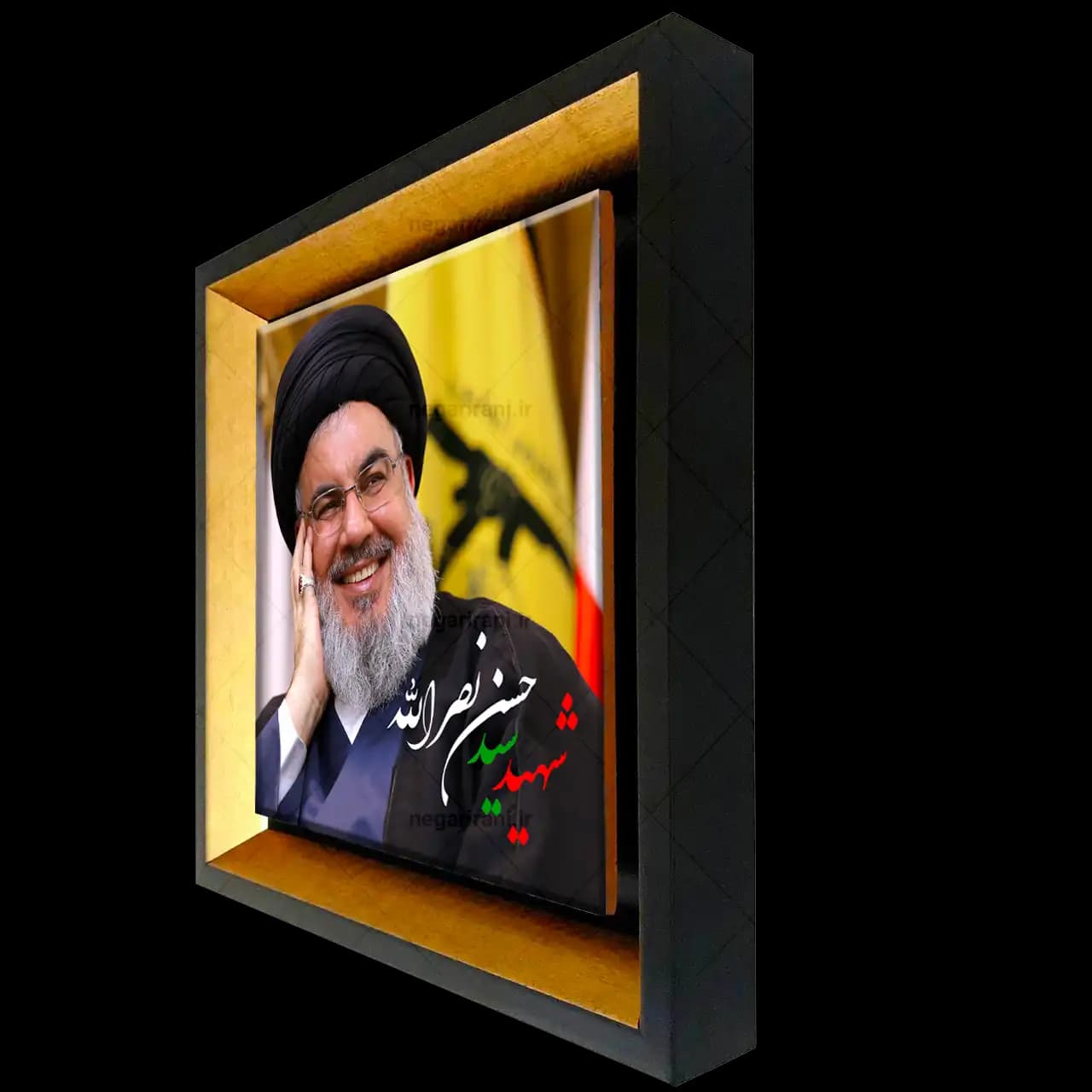 تابلو کاشی شهید سید حسن نصرالله مدل 2Z35 — تصویر ۲