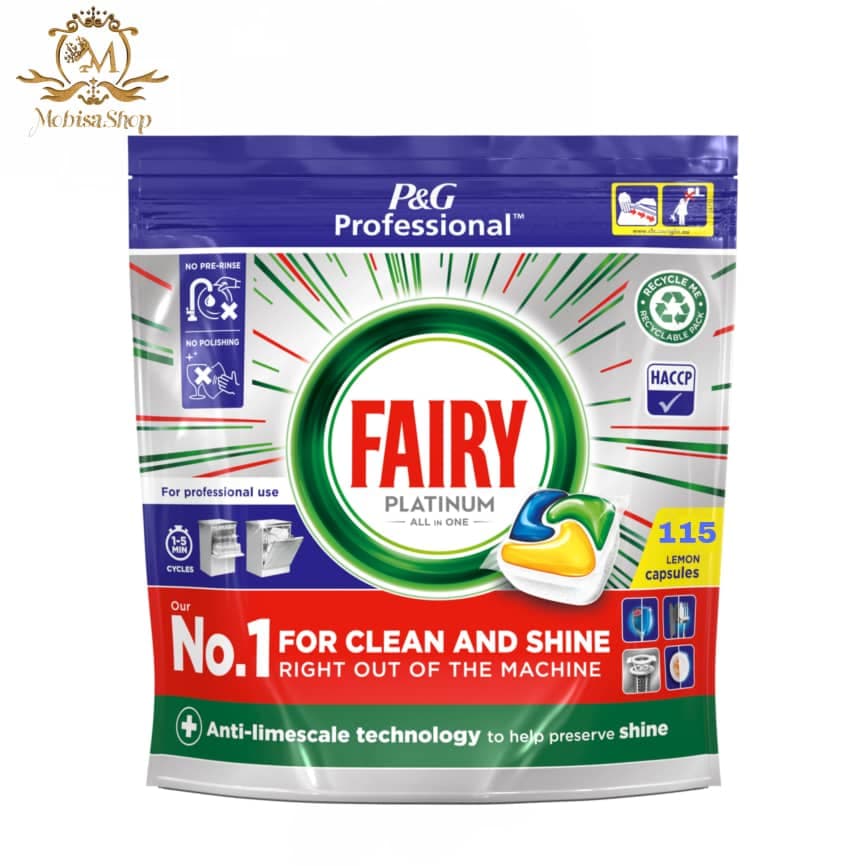 قرص ظرف شویی 115 عددی فیری fairy مدل پلاتینیوم