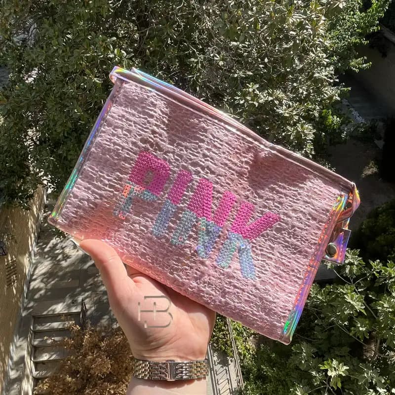 کیف محصولات آرایشی pink با طرح جذاب — تصویر ۲