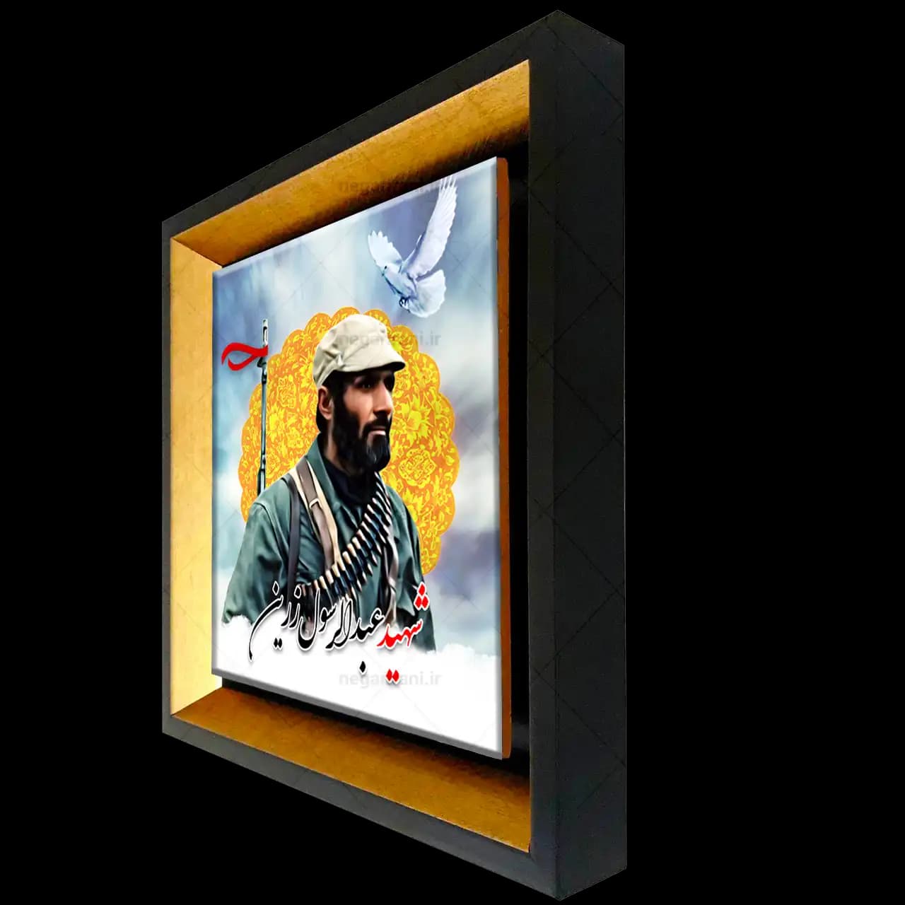 تابلو کاشی شهید عبدالرسول زرین مدل 2Z26 — تصویر ۲