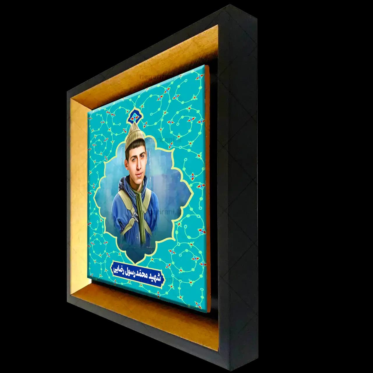 تابلو کاشی شهید محمد رسول رضایی مدل 2Z23 — تصویر ۲