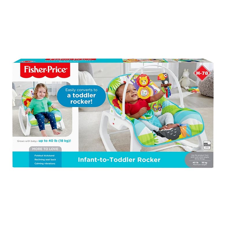 گهواره نوزاد فیشر پرایس مدل Infant Toddler Rocker کد GDP94 — تصویر ۲