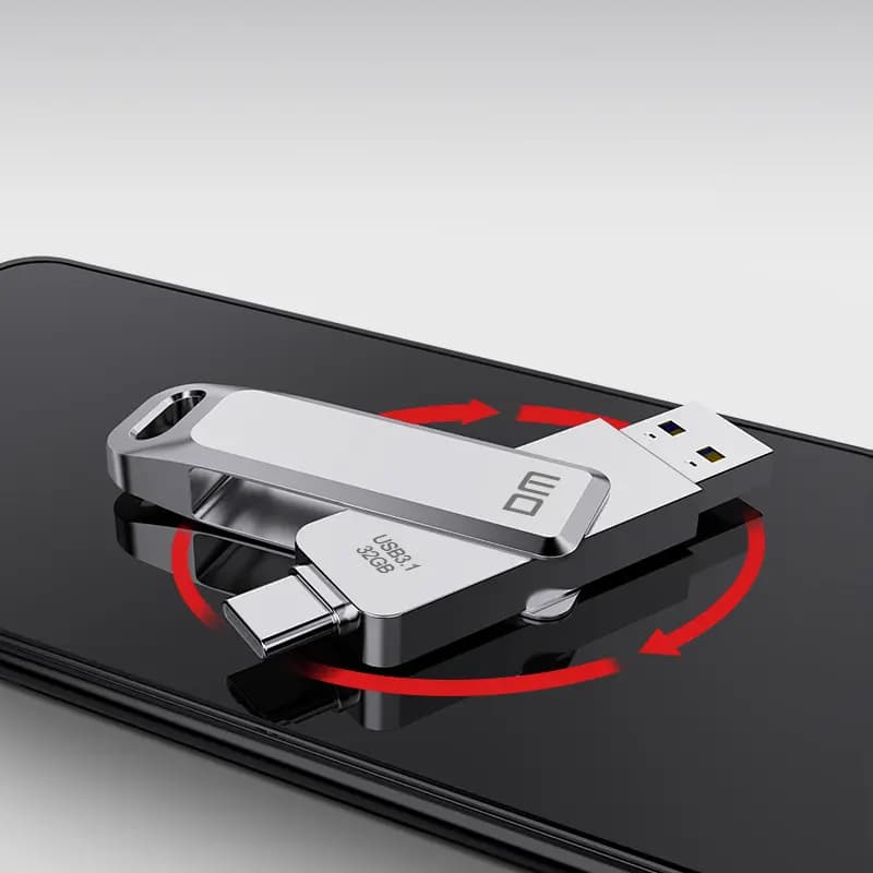 فلش مموری تایپ سی 32گیگ DM PD168 USB 3.1 — تصویر ۳