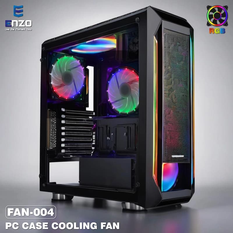 فن کیس گیمینگ 12*12 ENZO FAN-004 — تصویر ۶