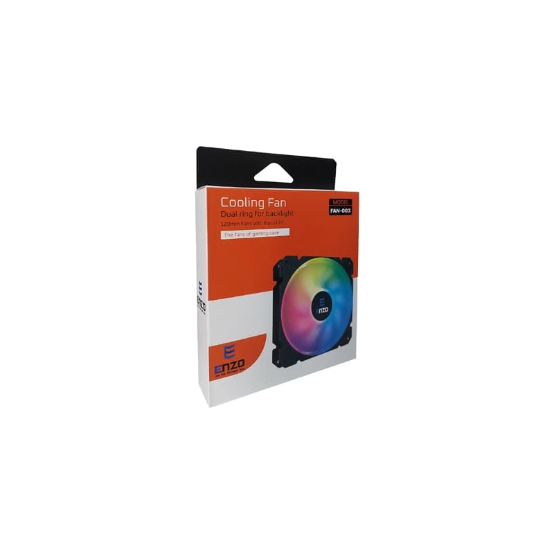 فن کیس گیمینگ 12*12 ENZO FAN-003 — تصویر ۴