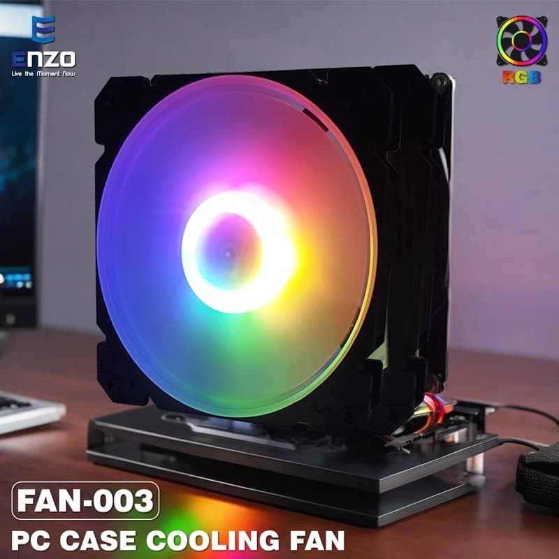 فن کیس گیمینگ 12*12 ENZO FAN-003 — تصویر ۵