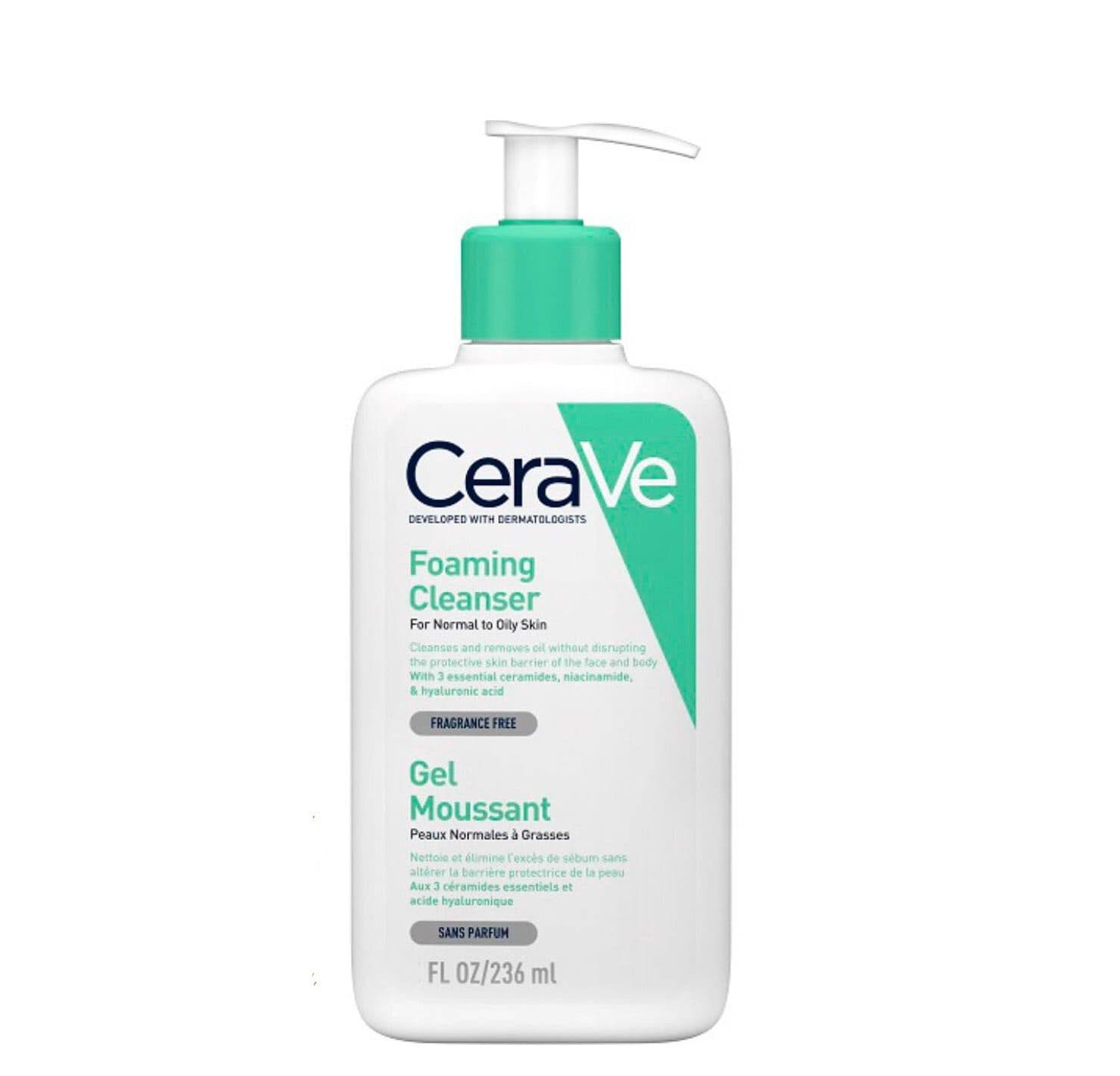 فوم شستشوی صورت سراوی Cerave-مخصوص پوست نرمال و چرب حجم236 میل