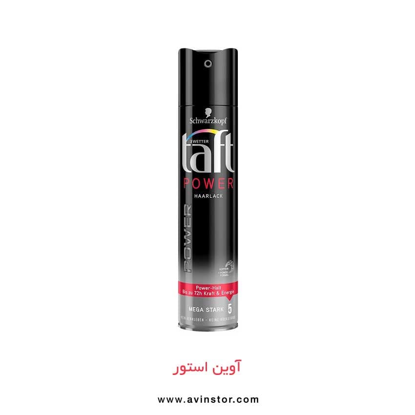 اسپری حالت دهنده مو مدل Power Mega Strong شماره 5 تافت