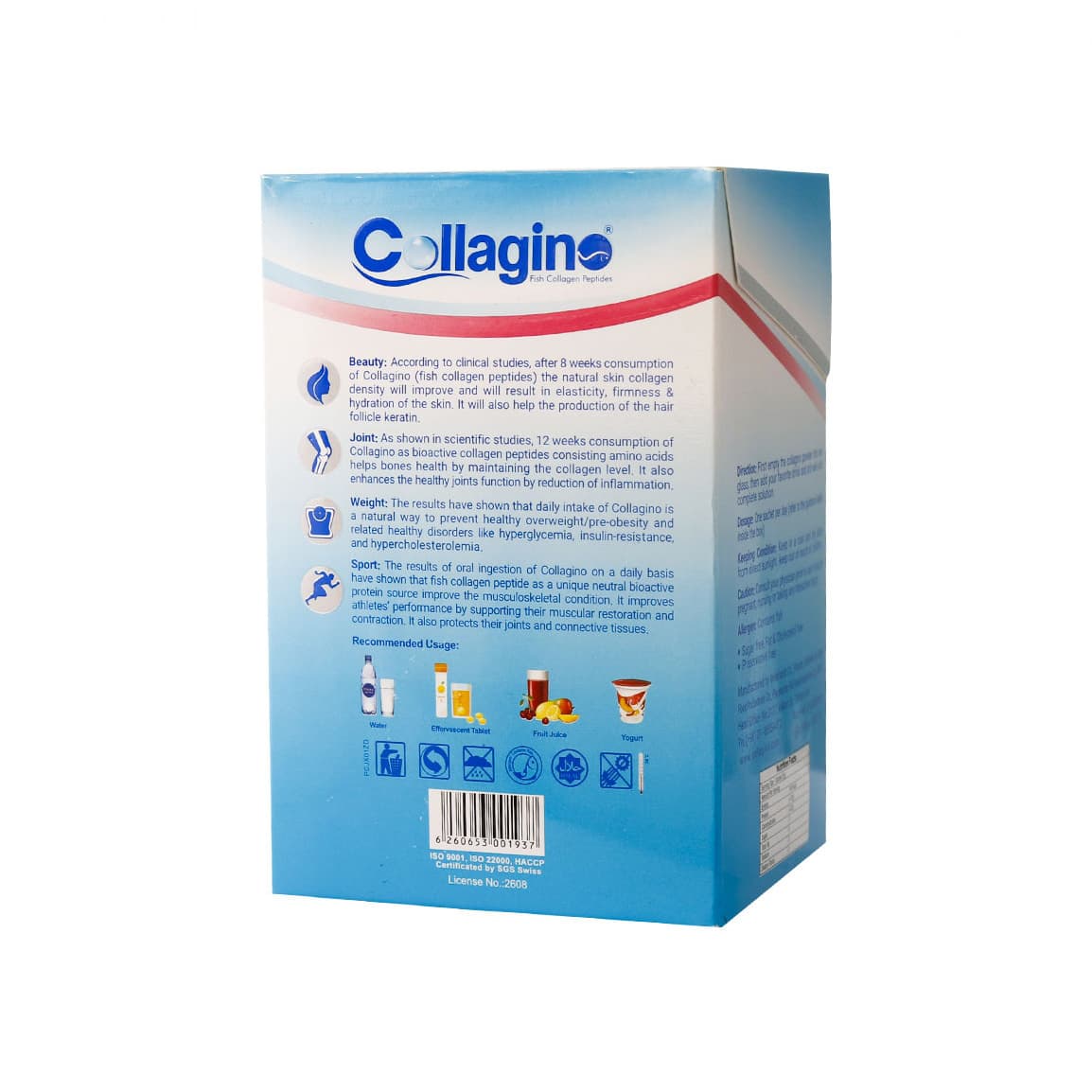 پودر کلاژینو آبی collagino — تصویر ۳