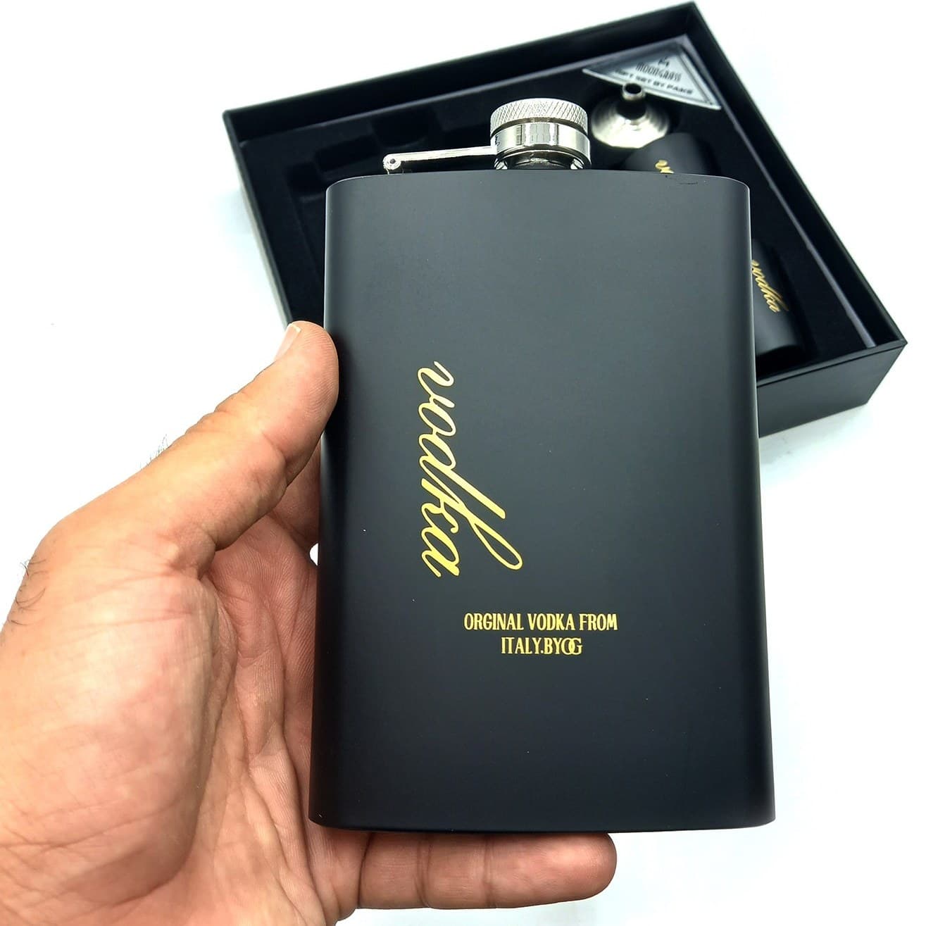 هیپفلاسک (قمقمه جیبی) 2شات مدل vodka کد a520420 — تصویر ۴