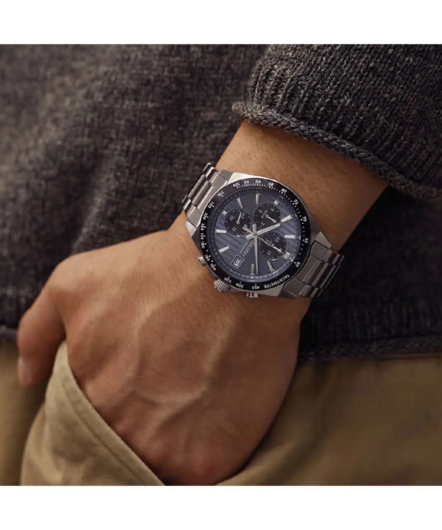 ساعت مچی مردانه اصل سیکو (seiko) زیرمجموعه کورنوگراف مدل SBTR041 — تصویر ۳
