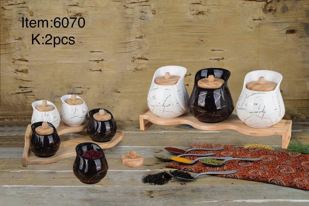 سرویس پاسماوری ۸ پارچه یقه دار ماربل آب طلا سرامیکی امبیکو کد6070(شهرستان(تیپاکس)و پیک(تهران)) — تصویر ۵