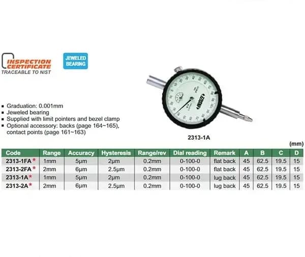ساعت اندیکاتور اینسایز (با گارانتی شرکتی) مدل 1-2313 — تصویر ۳