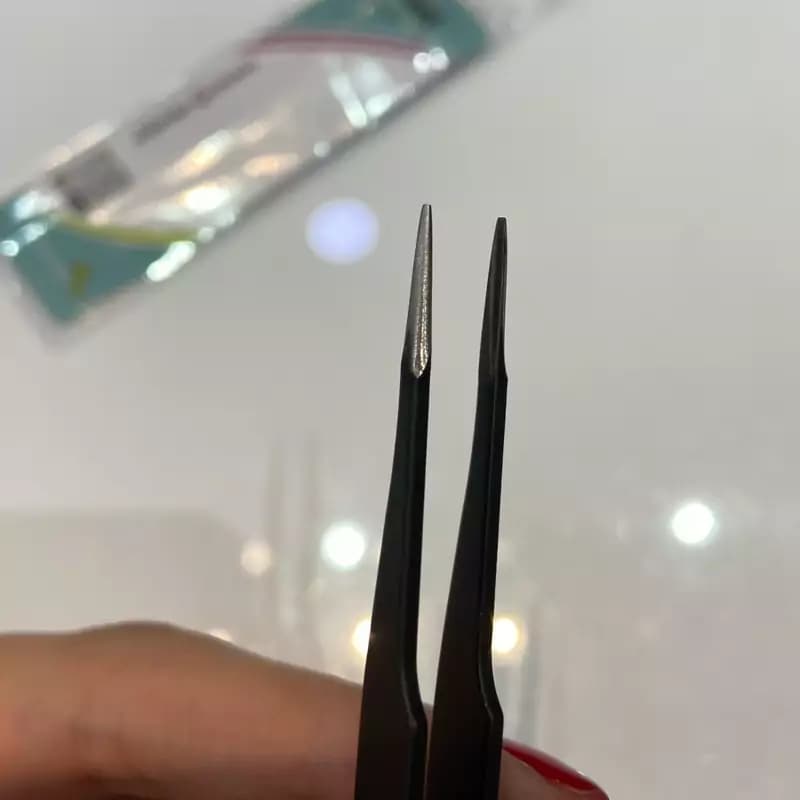 موچین انبری کاشت مژه سرصاف جیول GT-240 — تصویر ۲