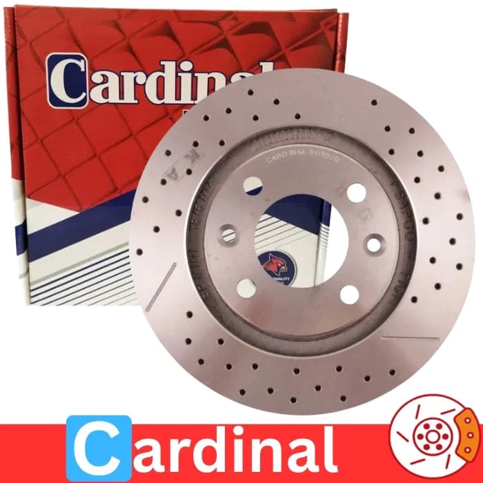 دیسک چرخ جلو پژو 405 سوراخ دار برند کاردینال