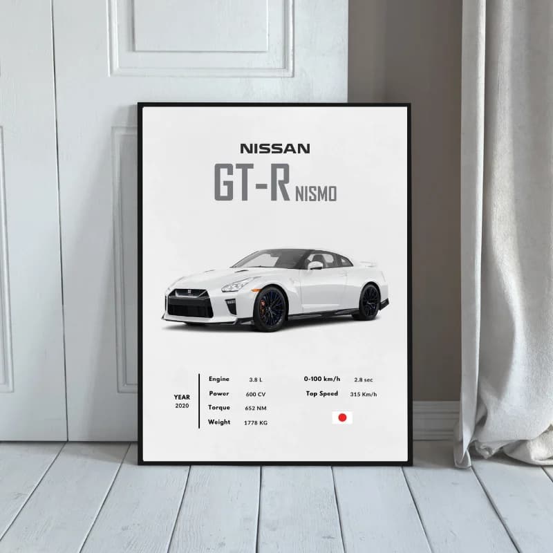 تابلو دکوراتیو ماشین طرح نیسان GTR — تصویر ۳