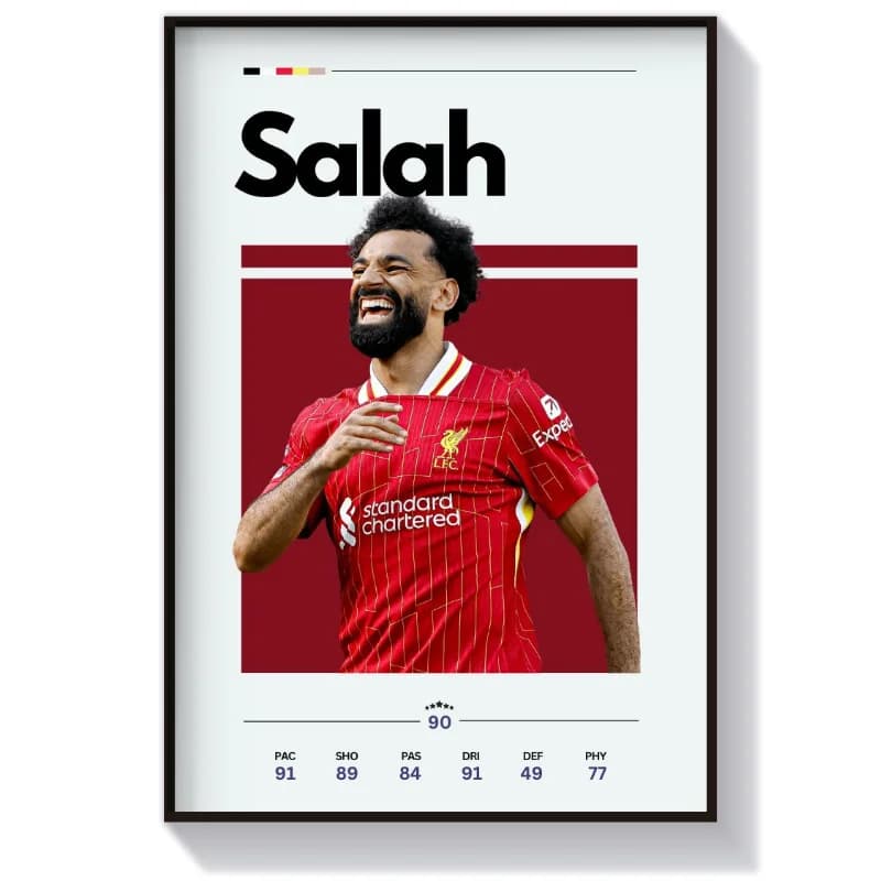 تابلو فوتبالی طرح محمد صلاح