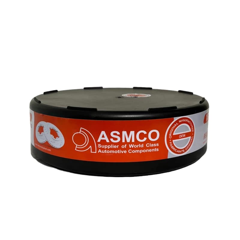 دیسک چرخ جلو پژو 405 سوراخ دار شیاردار برند آسمکو ASMCO — تصویر ۲