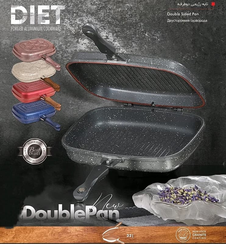 تابه رژیمی برند اویز EVIZ سایز 32 کد EV-DP01032 — تصویر ۲