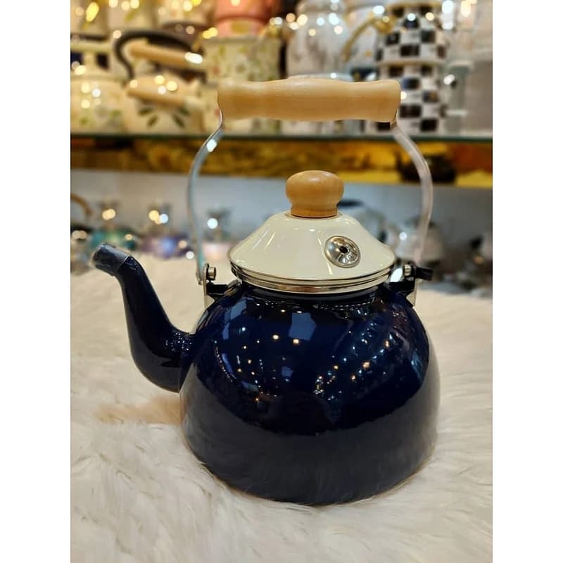 کتری لعابی تک سوتی رنگ سرمه ای