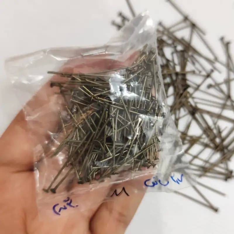 میخ ته صاف برنزی ۲۰ گرمی | 2.7سانتی‌متر — تصویر ۳