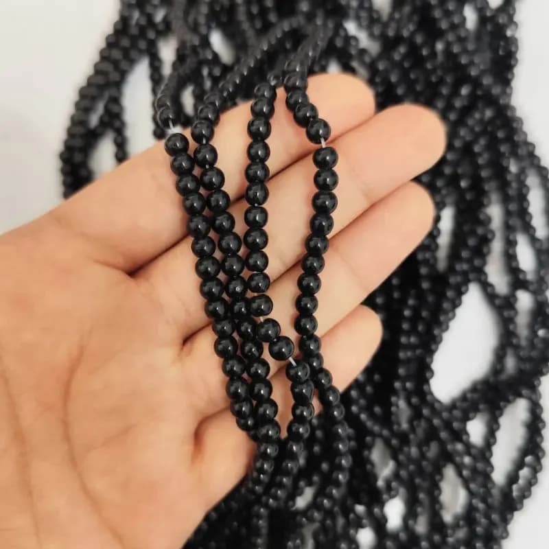 مروارید سنگی مشکی سایز 4میل