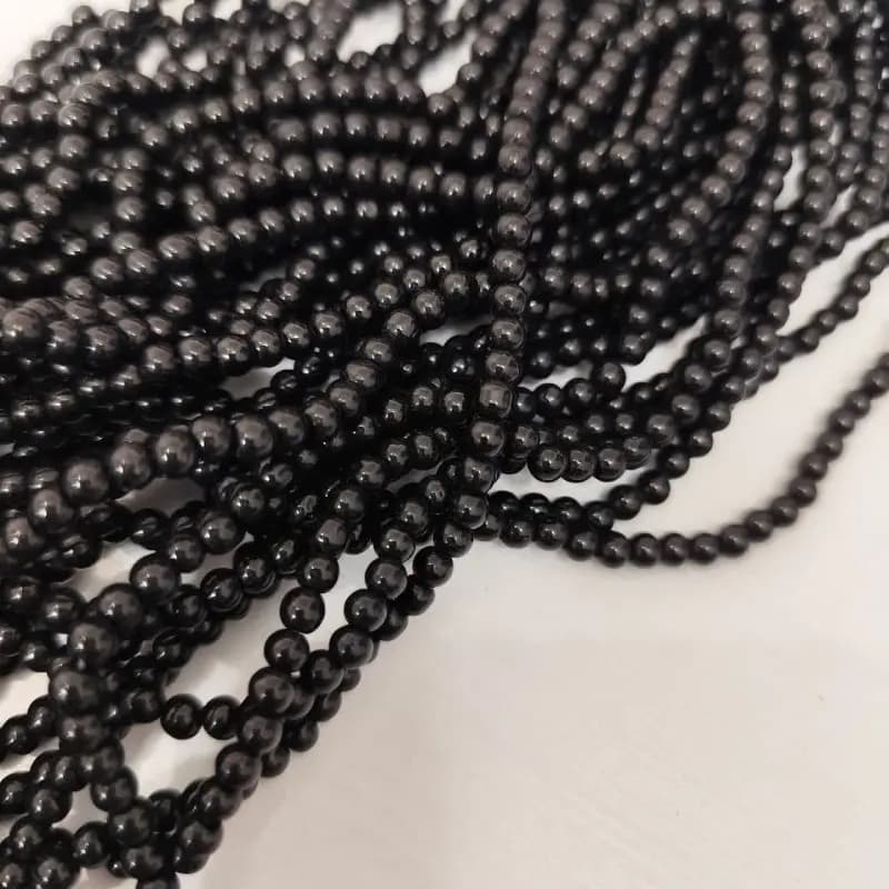مروارید سنگی مشکی سایز 4میل — تصویر ۲