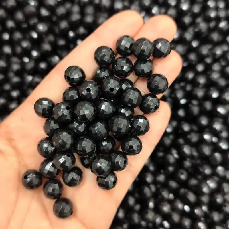 مهره رنگی ایرانی مشکی کامپیوتری سایز 10میل(100گرمی) — تصویر ۲