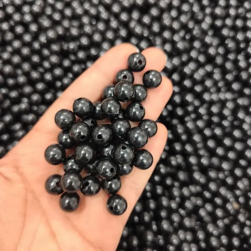 مهره رنگی ایرانی مشکی سایز10میل(100گرمی) — تصویر ۲