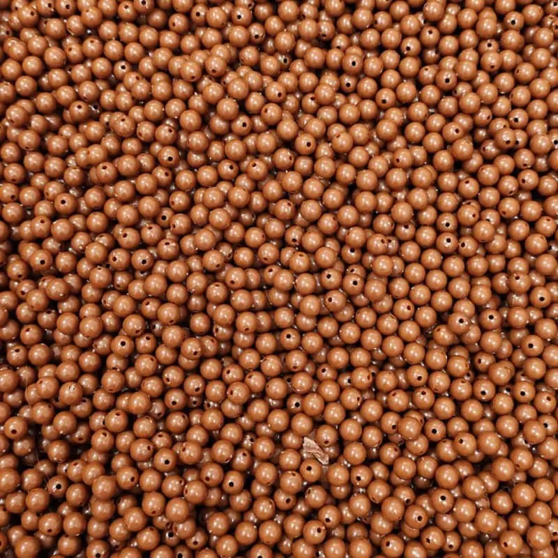 مهره رنگی ایرانی قهوه ای سایز10میل(100گرمی) — تصویر ۳
