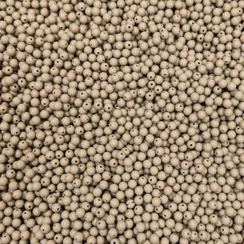 مهره رنگی ایرانی رنگ خاکی سایز10میل(100گرمی) — تصویر ۳