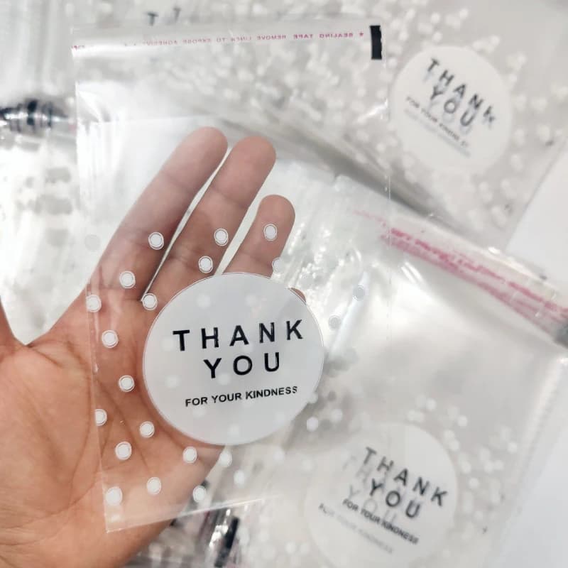 سلفون طرح Thank you سایز 13 در 10(100گرم)