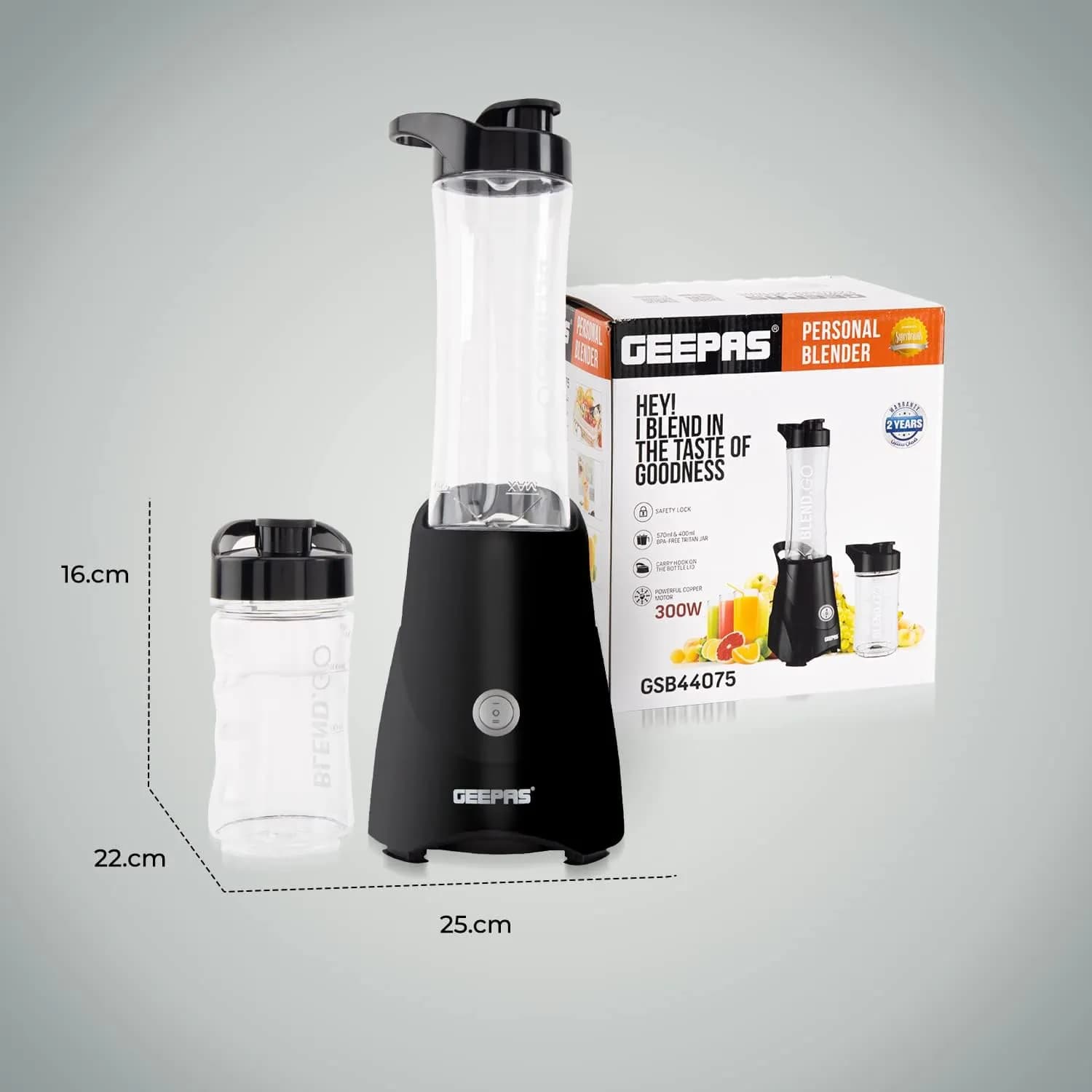شیکر برقی جیپاس مدل GEEPAS GSB44075N (اصل) — تصویر ۵