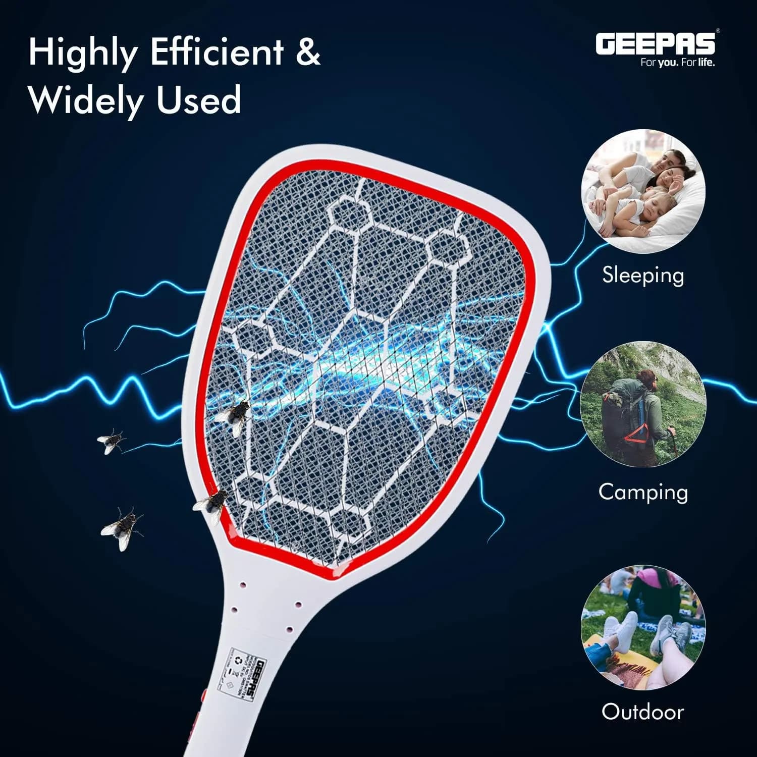 حشره کش تنیسی جیپاس مدل GEEPAS 1150 (اصل) — تصویر ۳