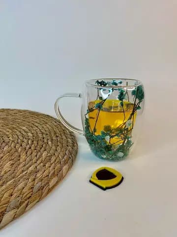 لیوان دوجداره گل خشک 350 میلی لیتر — تصویر ۲