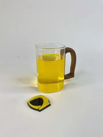 لیوان بلند دسته چوبی پیرکس