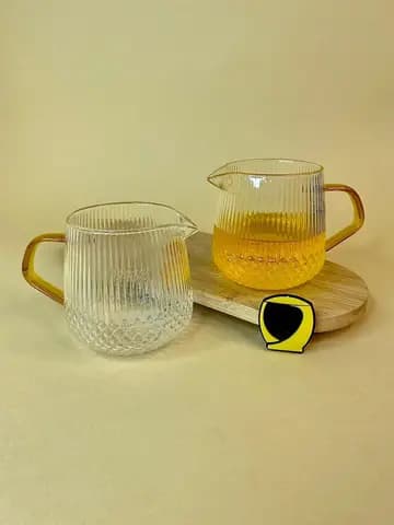 سس خوری شیاردار دسته طلایی پیرکس