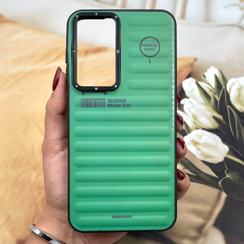 قاب گوشی Galaxy A35 سامسونگ Core Lines طرح یانگ کیت ضد ضربه محافظ لنز برجسته سبز کد 482528