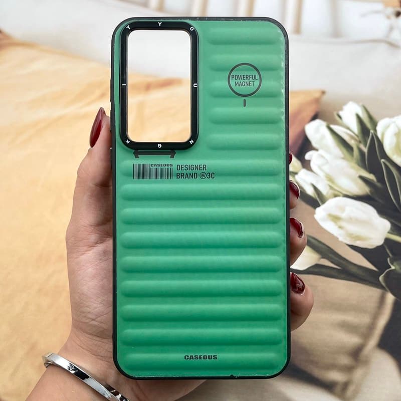 قاب گوشی Galaxy A55 سامسونگ Core Lines طرح یانگ کیت ضد ضربه محافظ لنز برجسته سبز کد 203102