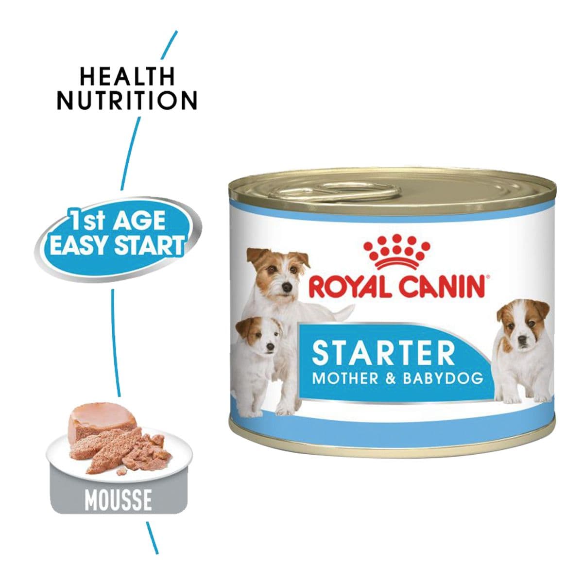کنسرو سگ مدل استارتر مادر و توله سگ رویال کنین Royal canin وزن 195 گرم