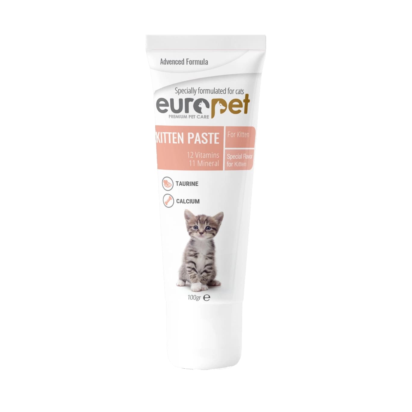 خمیر مولتی ویتامین بچه گربه یوروپت Europet Kitten Paste وزن 100 گرم